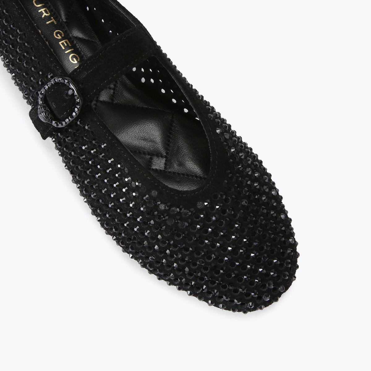 Mayfair Ballet Flat in Black Suede