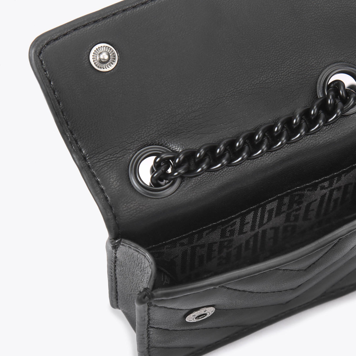 Micro Kensington Drench Shoulder Bag in Black