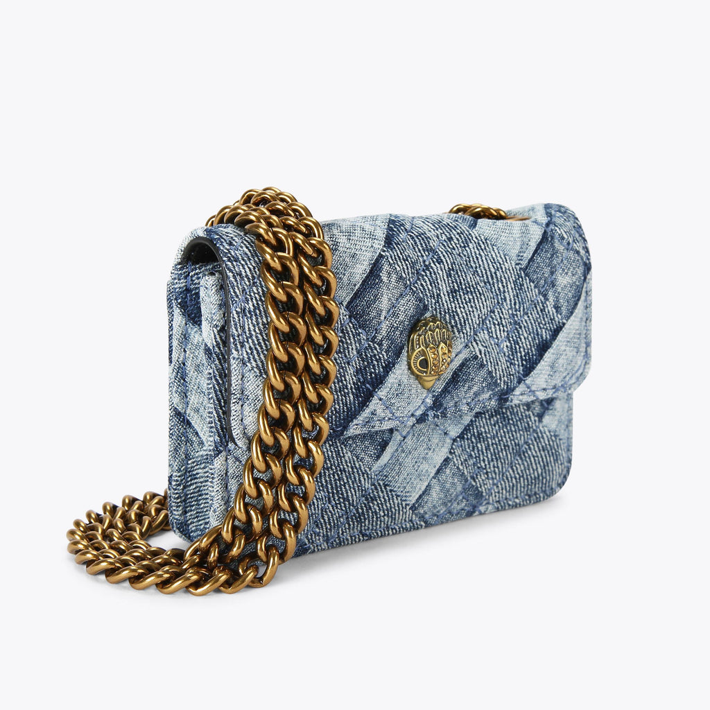 Micro Kensington Bag in Blue Denim