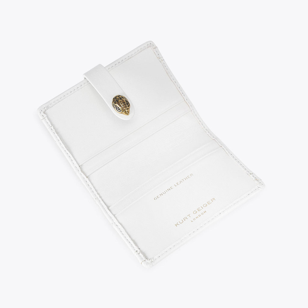 Multi Card Kensington Holder in White Leather