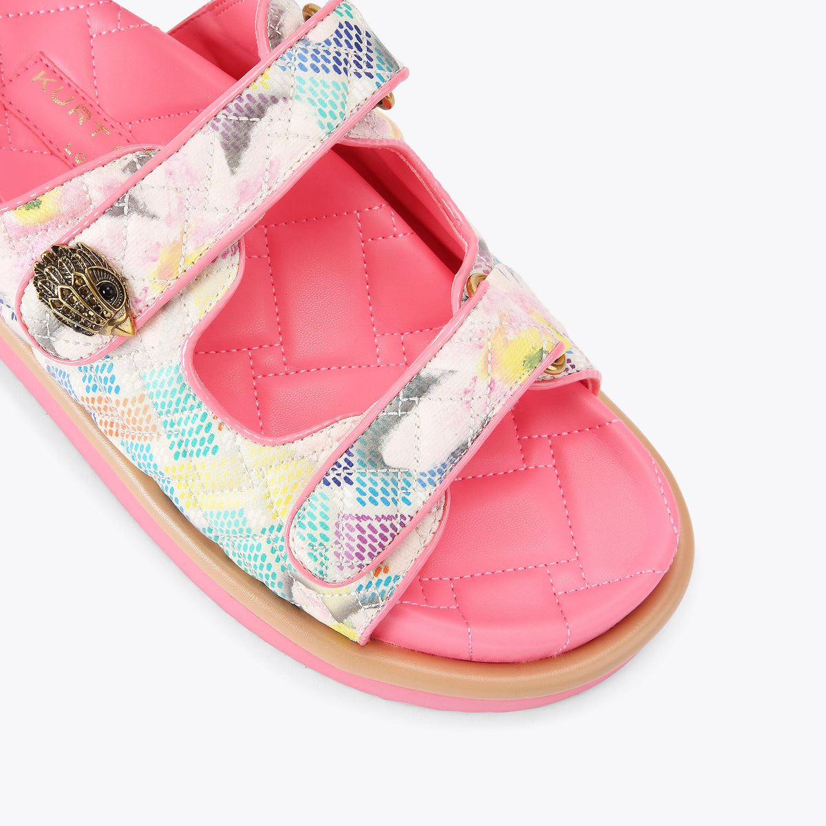 Orson Sandals in Pink Floral Canvas