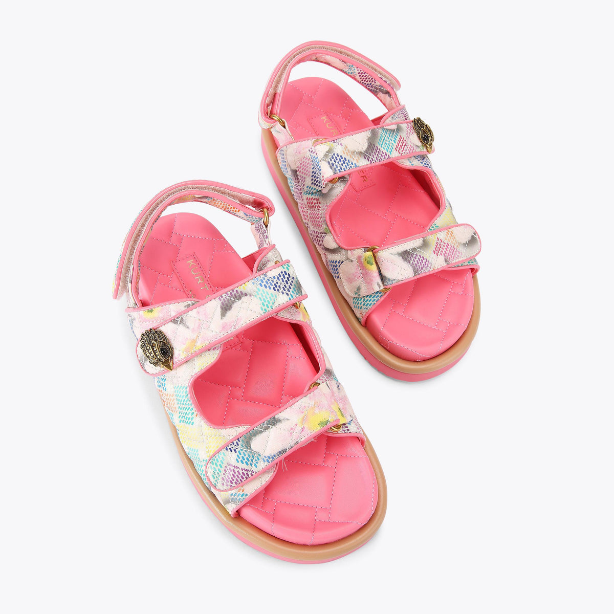 Orson Sandals in Pink Floral Canvas