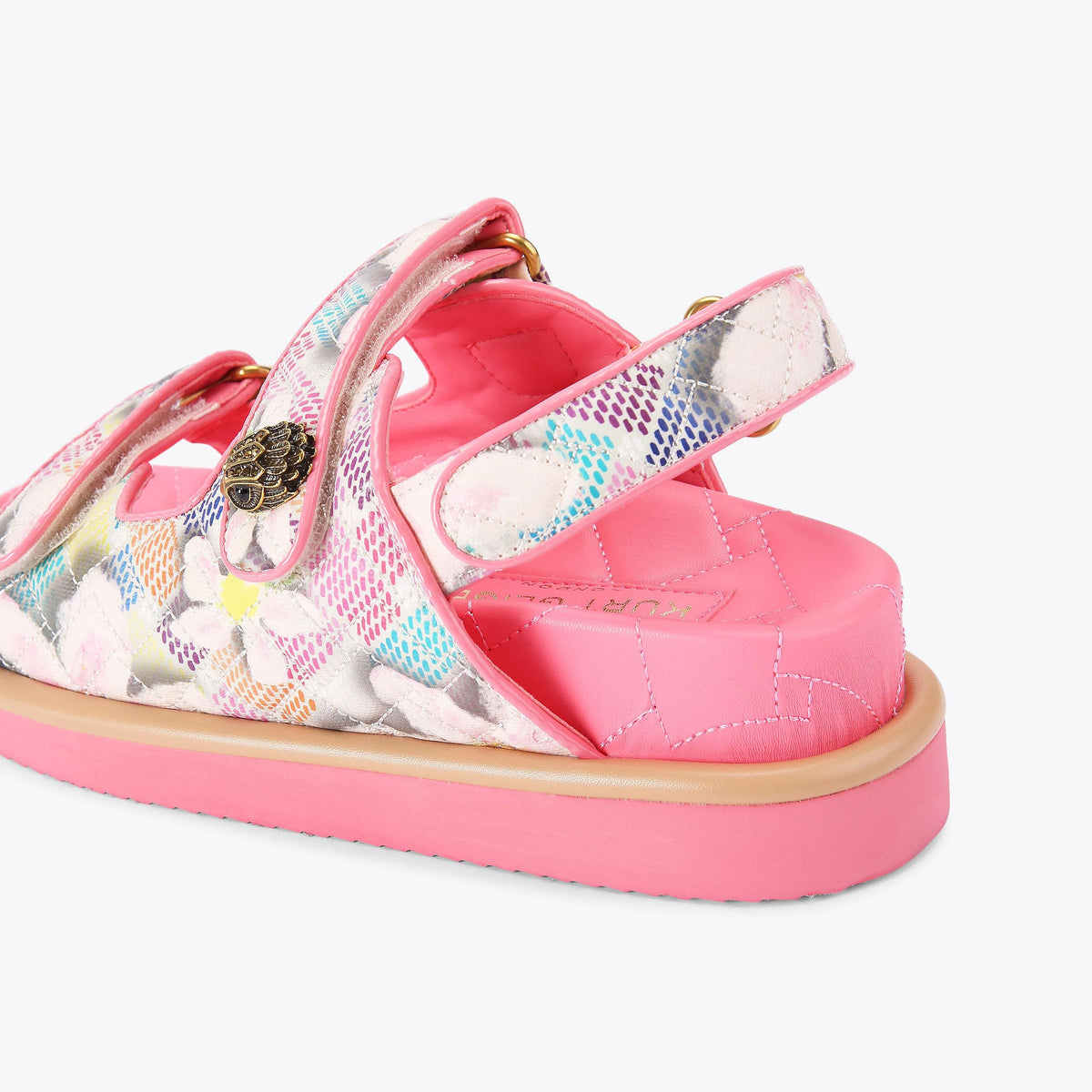 Orson Sandals in Pink Floral Canvas