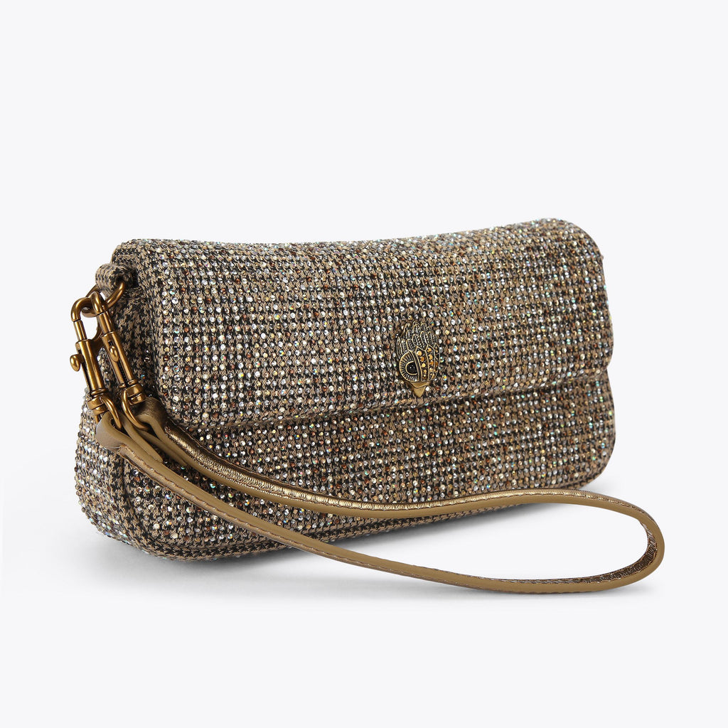 Pickle Multi-Way Shoulder Bag in Beige Houndstooth