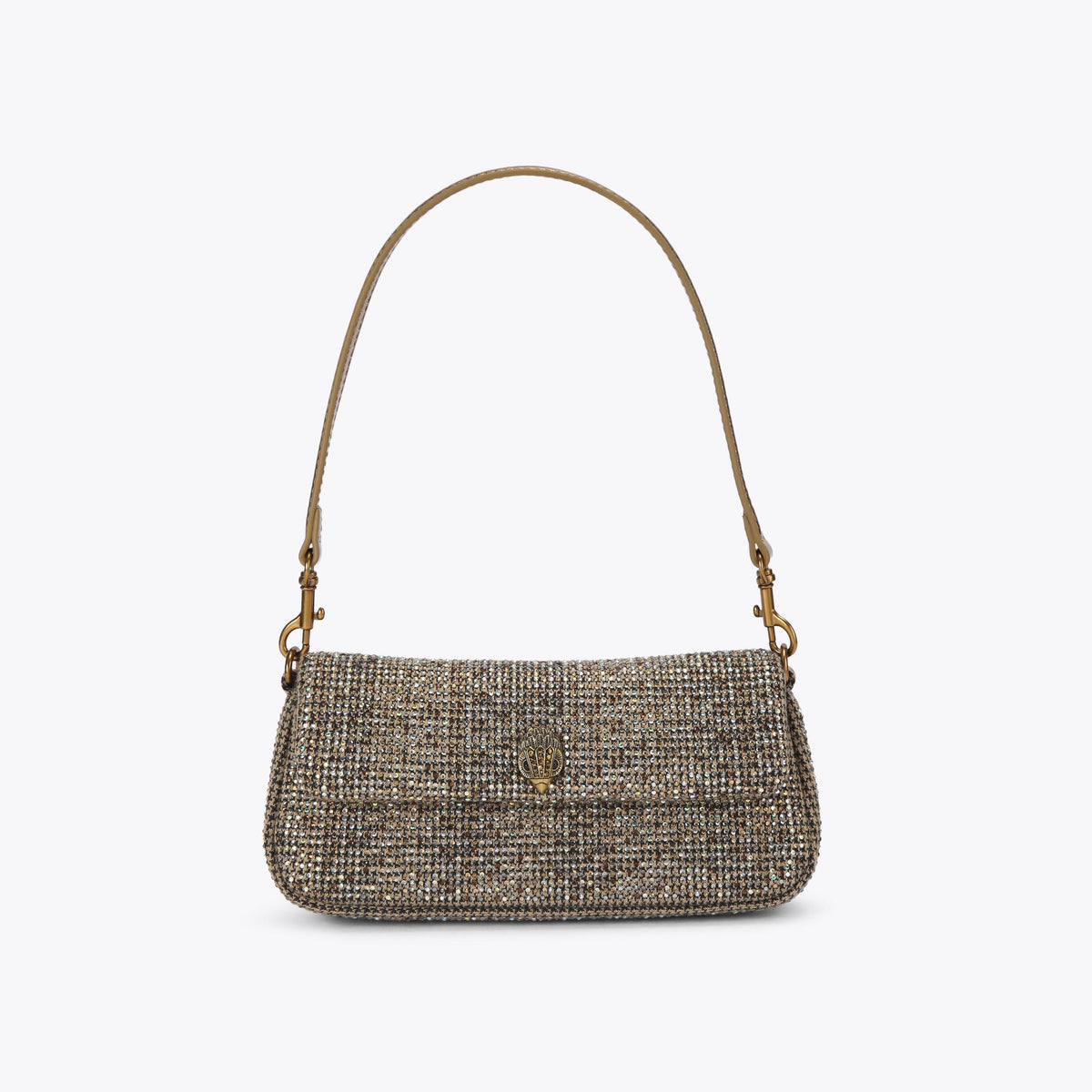 Pickle Multi-Way Shoulder Bag in Beige Houndstooth