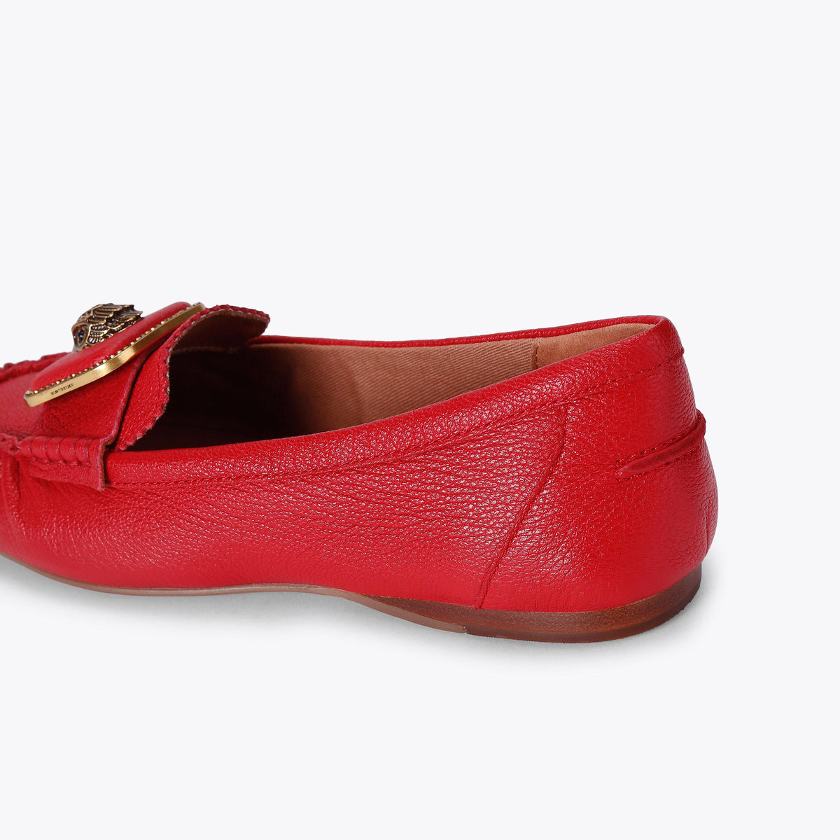 Pimlico Moccasin Loafer in Red Tweed Leather