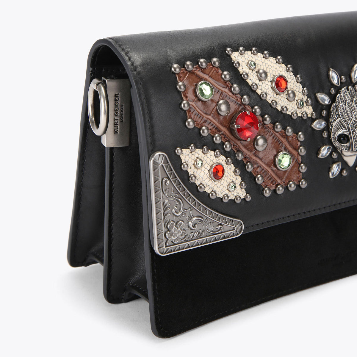 Sloane Soft Shoulder Bag in Black Smooth Leather