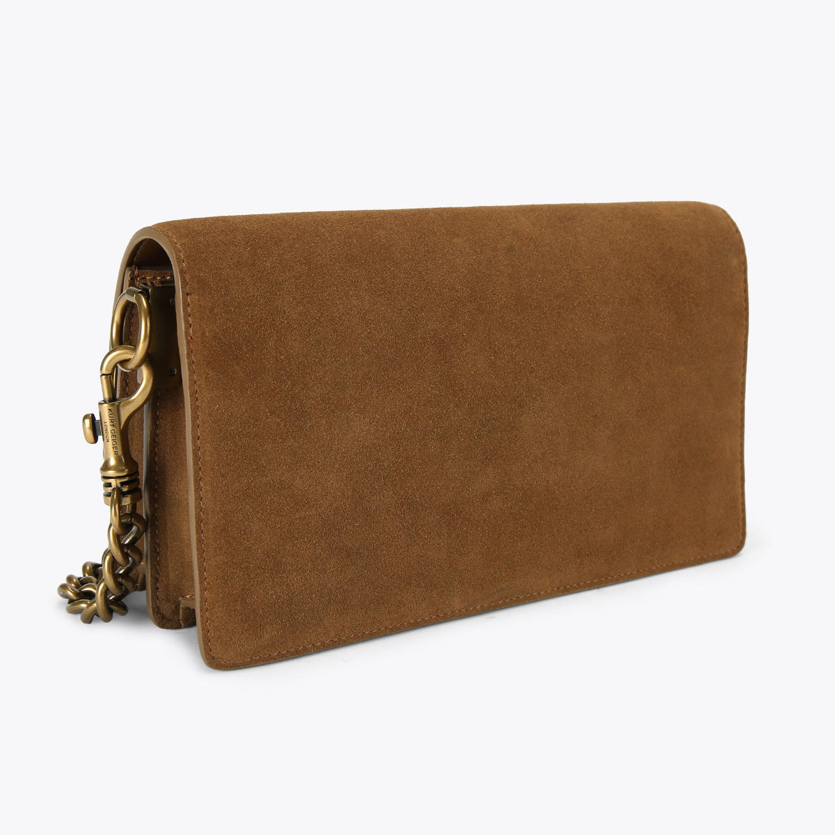 Sloane Soft Shoulder Bag in Tan Suede