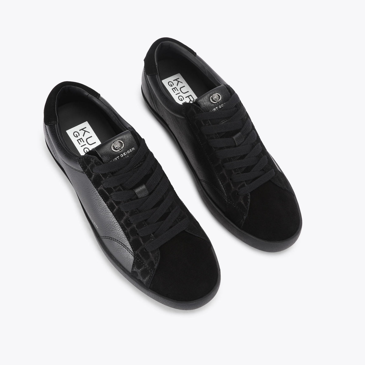 Strand Suede-Toe Sneaker in Black