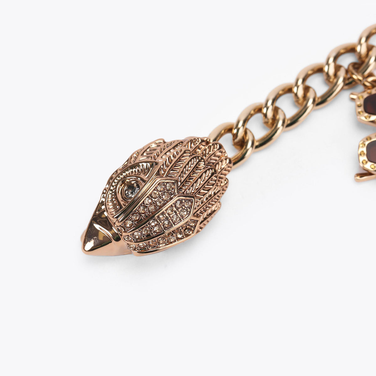 Summer Charm Chain Belt in Metallic Brass